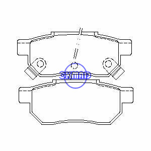 Honda Prelude Brake pad FMSI:7233-D743 MKD5044M, F743